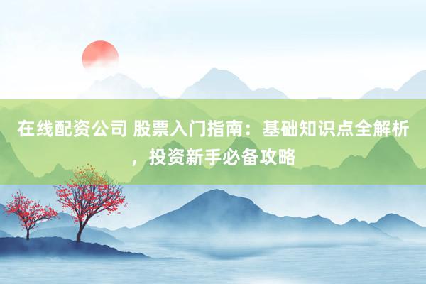 在线配资公司 股票入门指南：基础知识点全解析，投资新手必备攻略