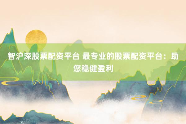 智沪深股票配资平台 最专业的股票配资平台：助您稳健盈利