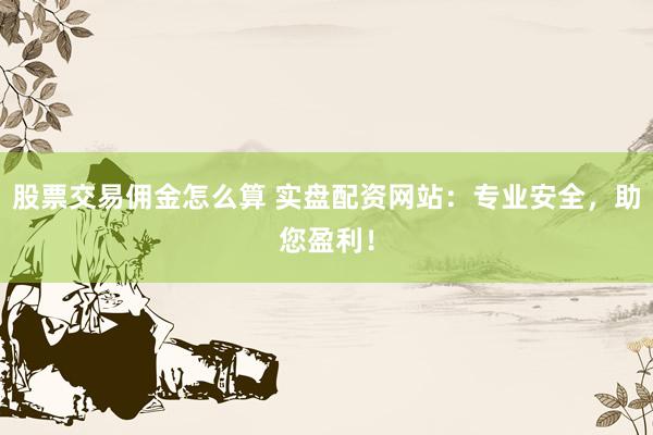 股票交易佣金怎么算 实盘配资网站：专业安全，助您盈利！