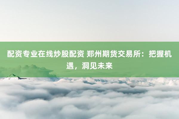 配资专业在线炒股配资 郑州期货交易所：把握机遇，洞见未来