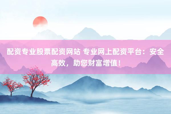 配资专业股票配资网站 专业网上配资平台：安全高效，助您财富增值！